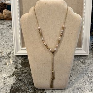 Stella dot anda intentional gold link tassel necklace